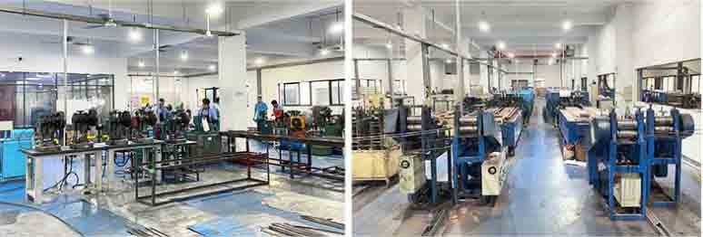 Équipement de production de ressorts hélicoïdaux plats