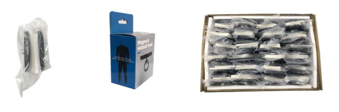 embalagem de ímãs revestidos de borracha