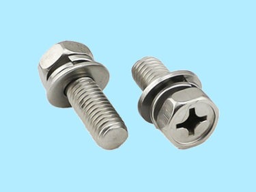 Cross Hex head assembled Screw