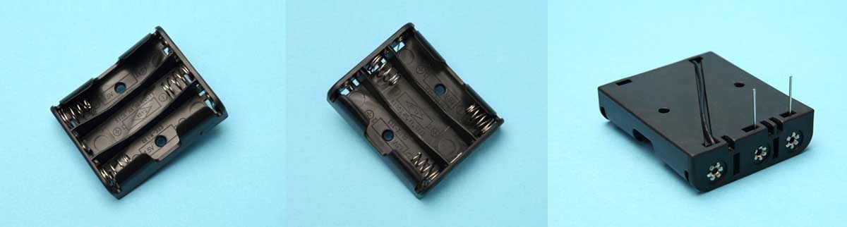 Battery holder AA 3 (contact pin)