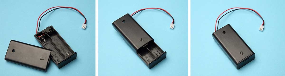 2 AA battery holder (with switch and cover)