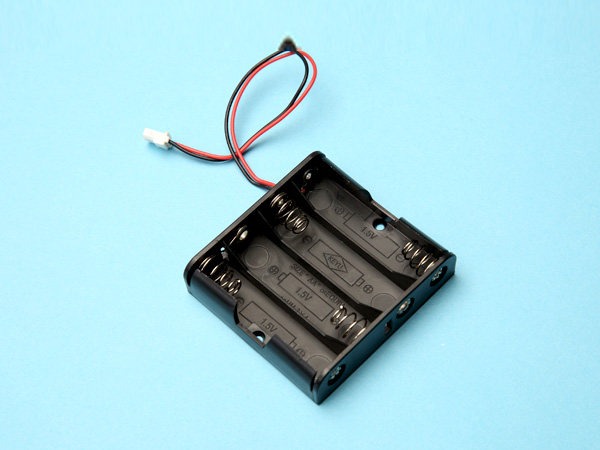 Double A battery box with lead wire & joint