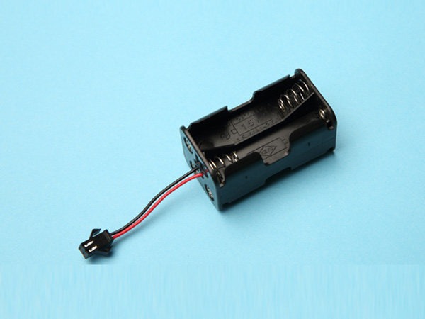 AA battery holder (with wire + connector)