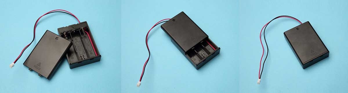 3 AA battery case holder(with cover and Toggle switch)