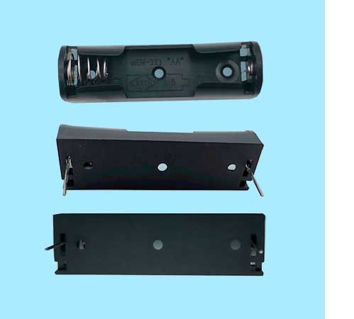 Single AA battery holder (contact pin)