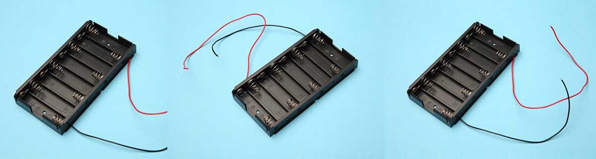 8AA battery holder (with wire)