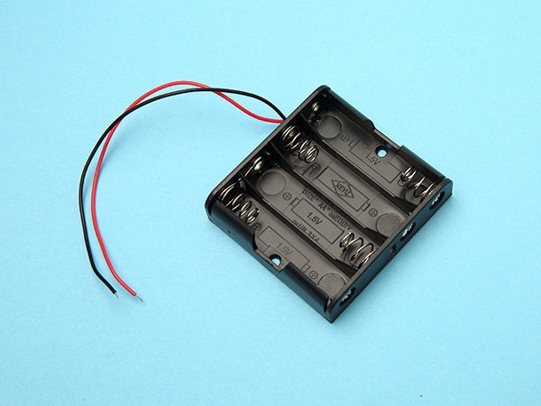 4xAA battery holder  (with wire)