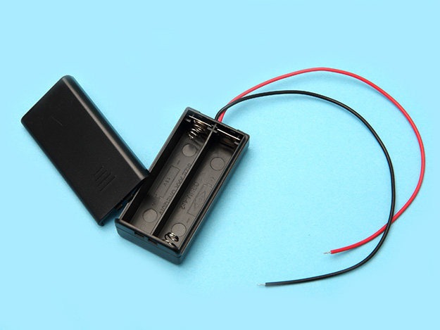 2 AAA battery holder with cover
