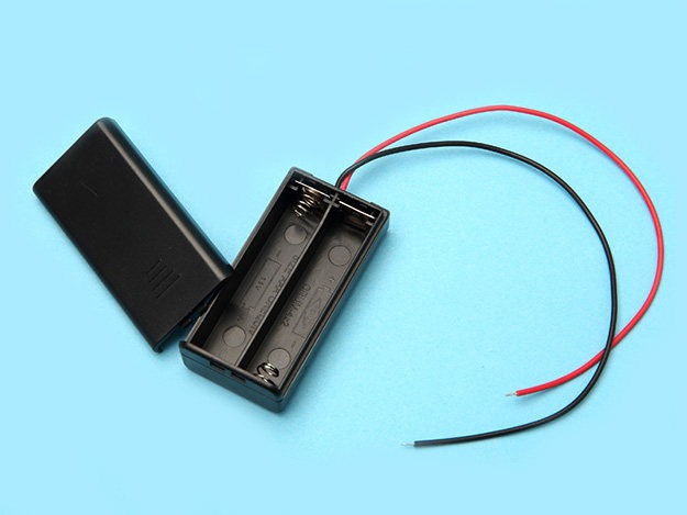 2 AAA battery holder with cover