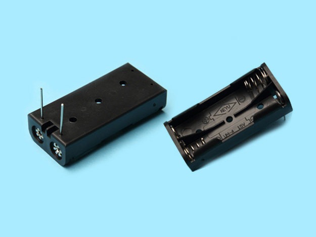 2 AAA battery holder with PC pin