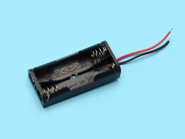 2 AAA battery holder with wire