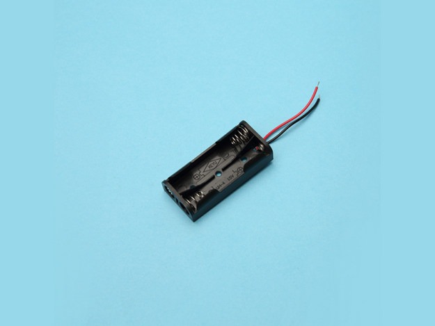 2 AAA battery holder with wire