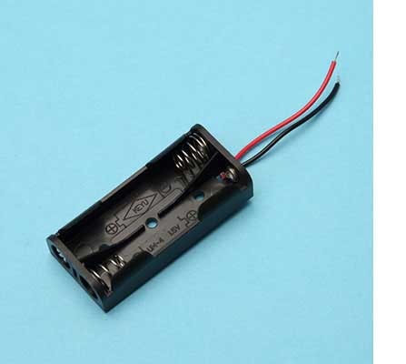 2 AAA battery holder with wire