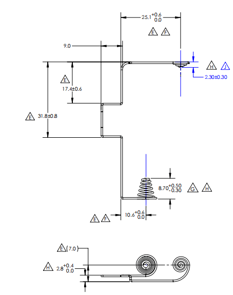 Custom Battery Spring