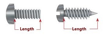 measure screws and bolts