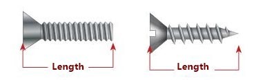 measure screws and bolts