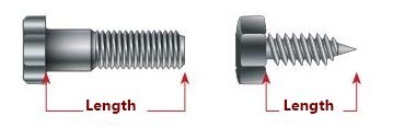 measure screws and bolts