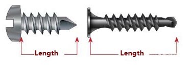 measure screws and bolts