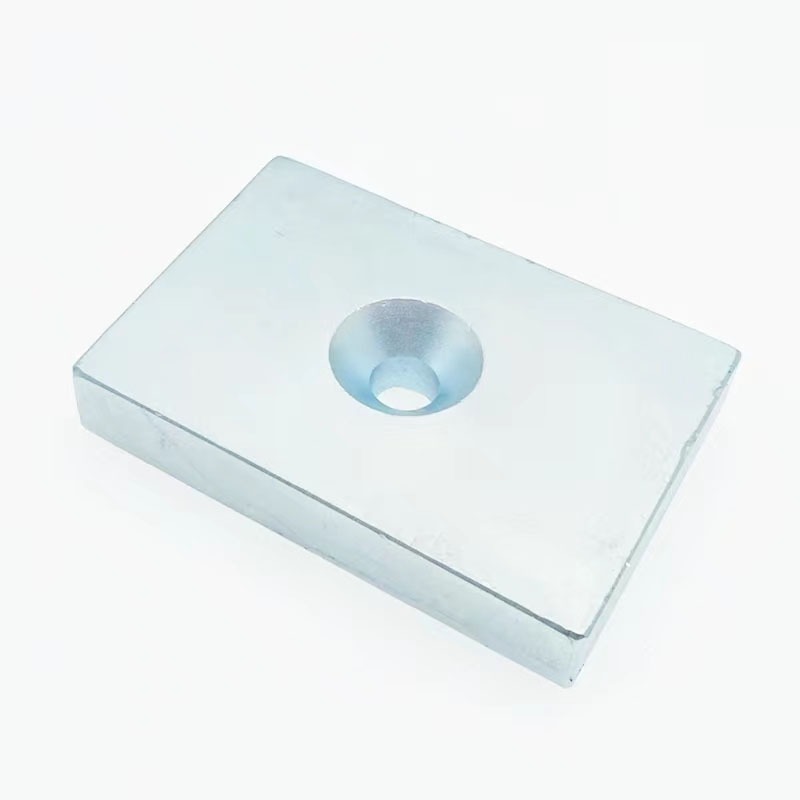 custom neodymium countersunk hole magnets