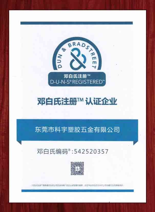 Certificação Dun & Bradstreet