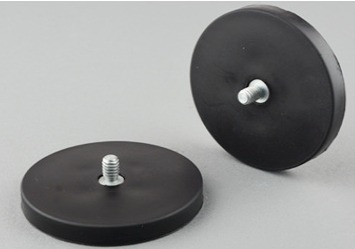 Rubber Coated Round Pot Magnet
