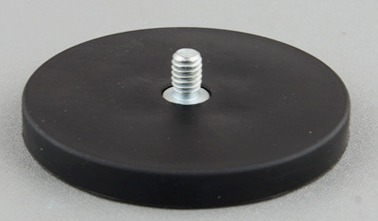 Rubber Coated Round Pot Magnet