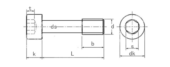 Specifications of Hex Socket Captive Screw