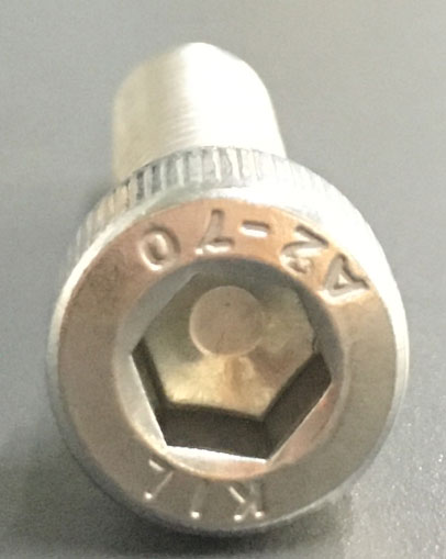 Flatness of hexagon socket inner bottom.