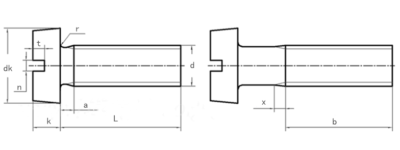 Specification of Slotted Cheese Head Screw