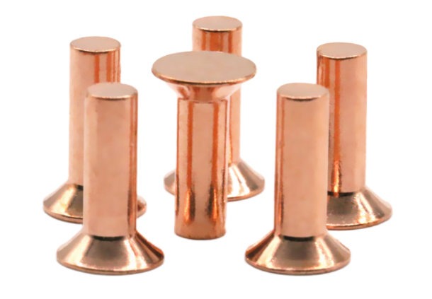 Copper countersunk head solid rivet