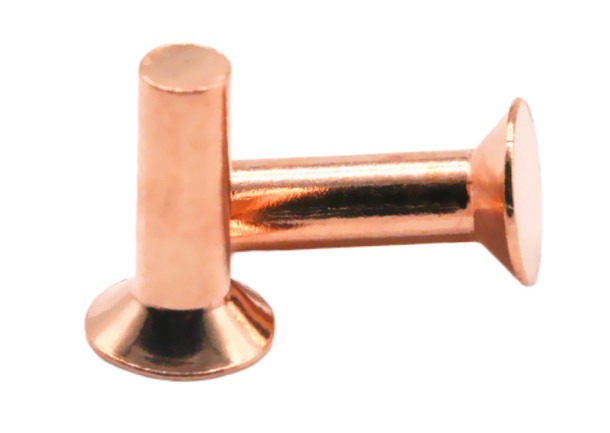 Copper countersunk head solid rivet