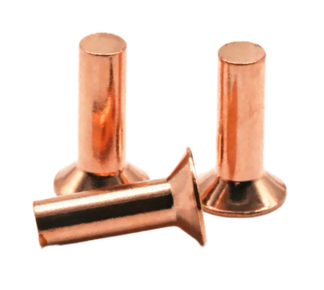 Copper countersunk head solid rivet