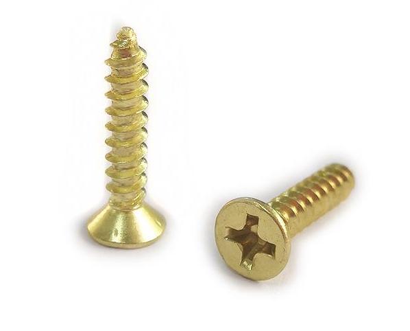 Cross countersunk bronze self-tapping screw