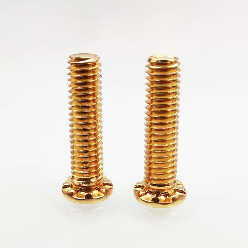 Phosphor bronze flat thick head riveting screw