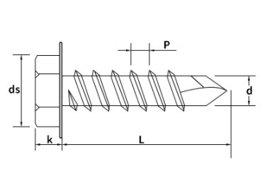 Specifications of Custom Hex head self drilling screw