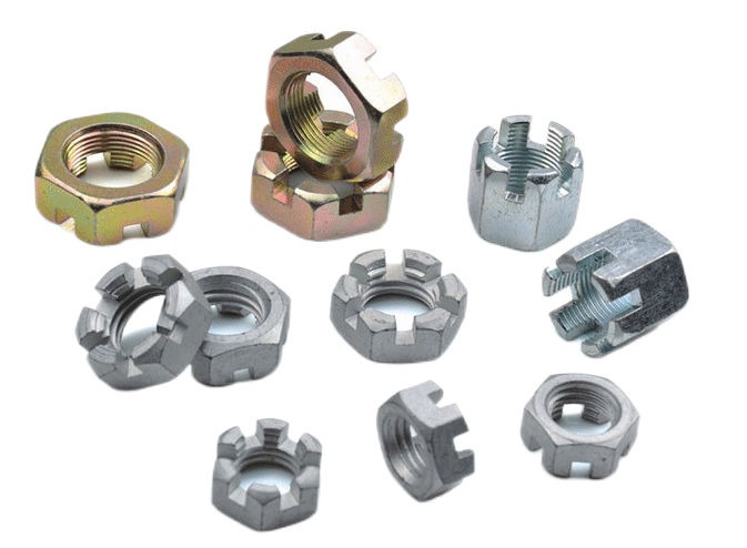 hexagon slotted flat nut