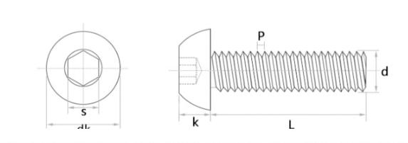 specifications of 7075 Aluminum Alloy Hexagon Socket Head Bolt