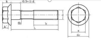 specifications of hexagon flange bolt