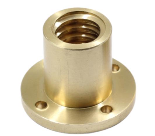 Brass flange round nut