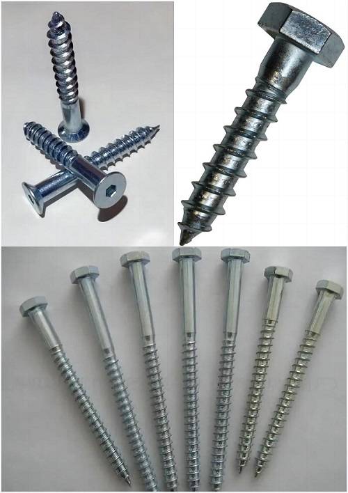 Hexagonal wood screws
