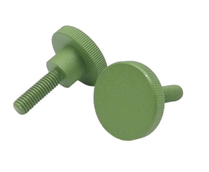 Custom Green Zinc Knurled Step Screw