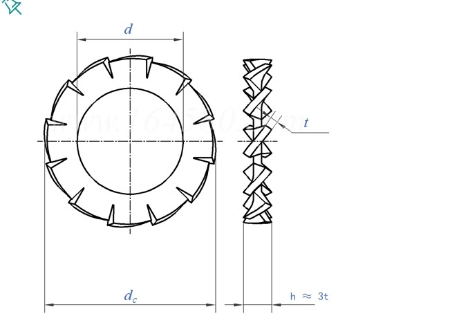 Specifications of Serrated Lock Washers With External Teeth