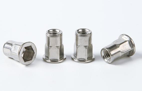 Flat Head Half Hex Insert Nuts