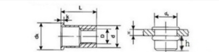 Specification of Flat Head Half Hex Insert Nut