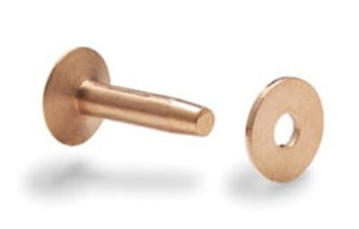 Copper rivet post