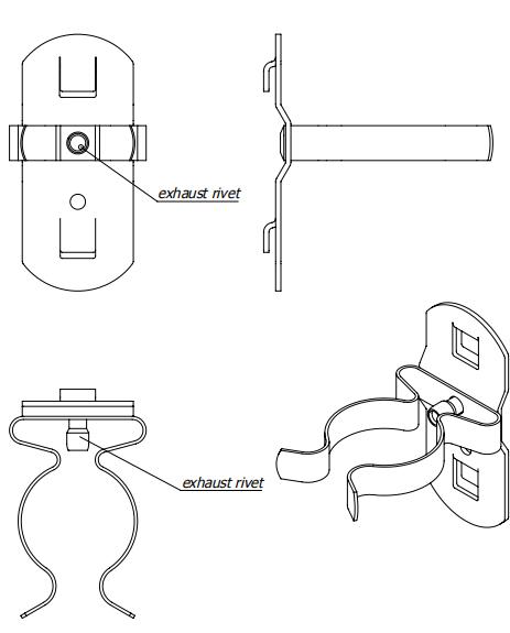 Installation of metal brackets