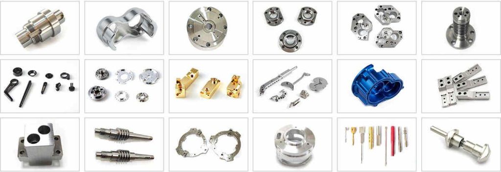 CNC parts made of different materials