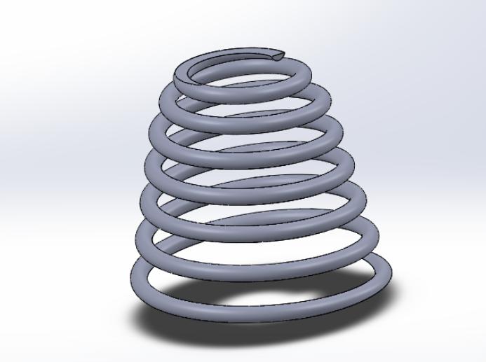 Conical spring