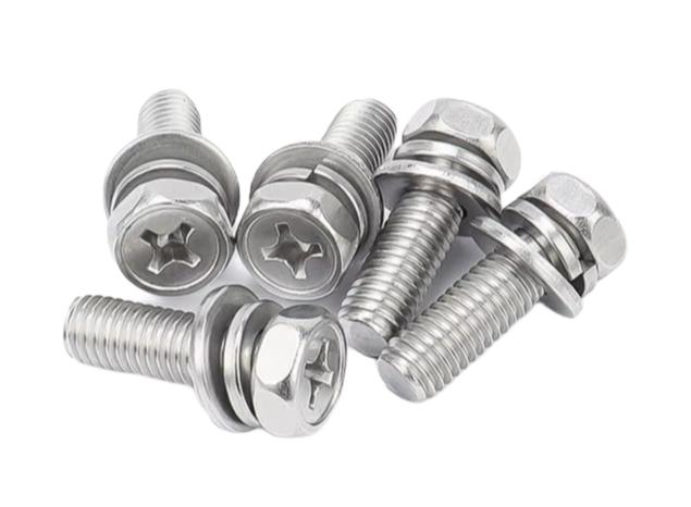 Cross Hex head SEMS bolt with washers