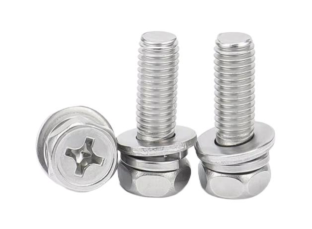 Cross Hex Head SEMS Bolts with Washers - KENENG